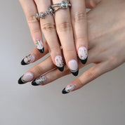 Dark Romance - Ersa Nails Nude Black PressOnNails