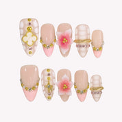 Darling Rosé - Ersa Nails Nude Pink Gold PressOnNails