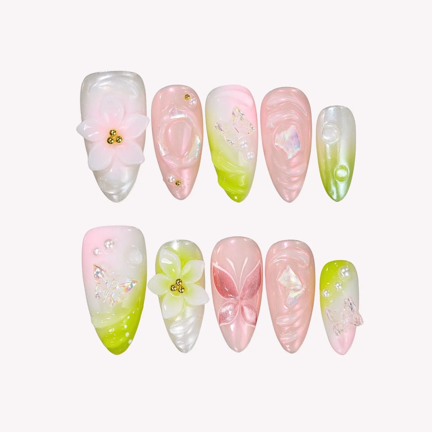 Daydreaming - Ersa Nails Jade Pink PressOnNails