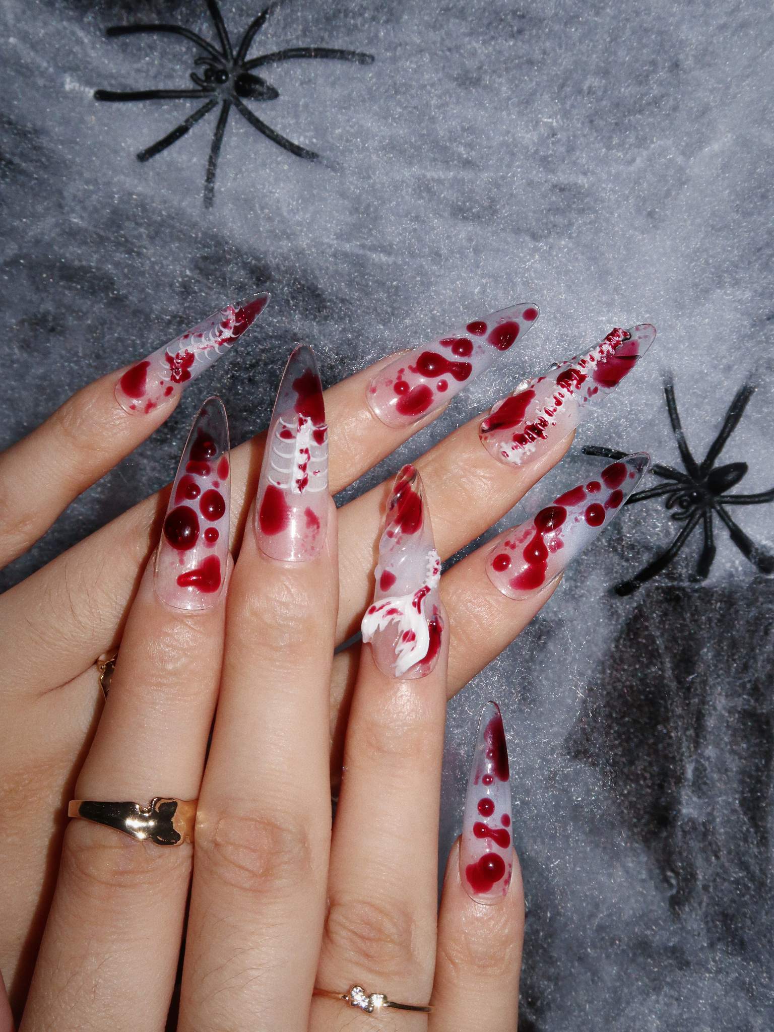 Death of Mermaids - Ersa Nails Red PressOnNails