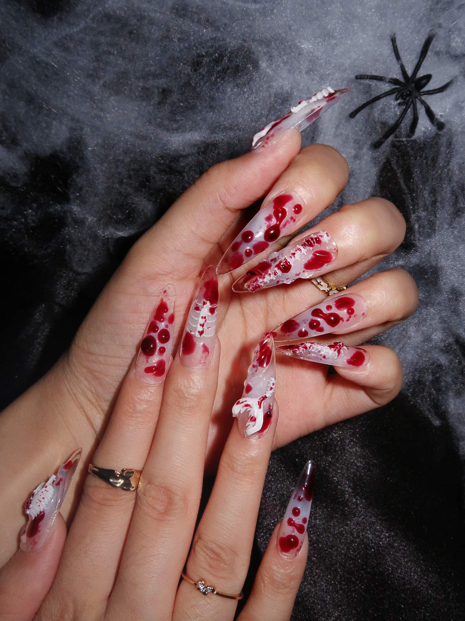 Death of Mermaids - Ersa Nails Red PressOnNails