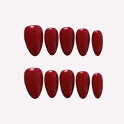 "Deep Cranberry- Ersa Nails  Red
PressOnNails"