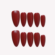 "Deep Cranberry-Ersa Nails  Red PressOnNails"