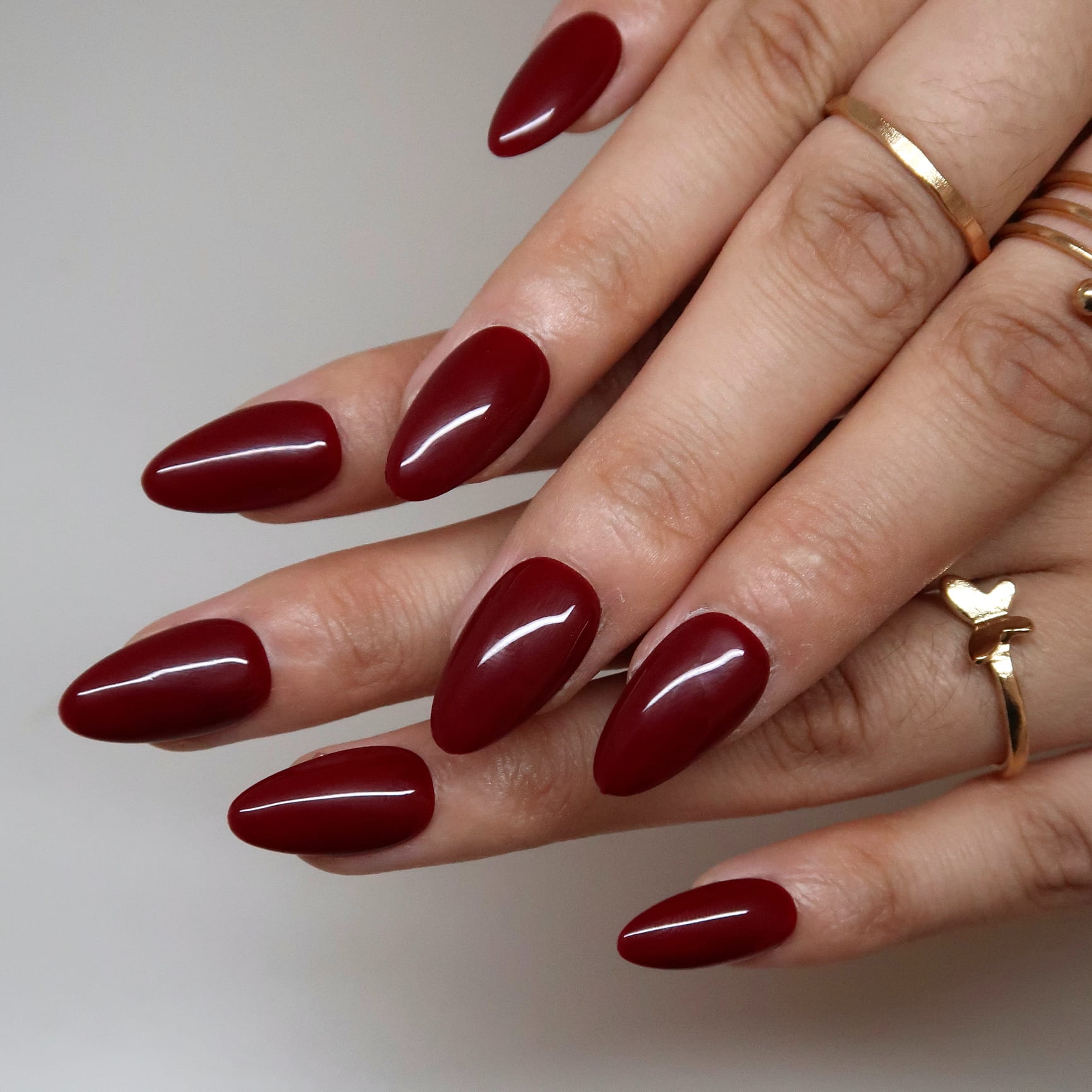 "Deep Cranberry- Ersa Nails  Red
PressOnNails"