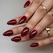 "Deep Cranberry- Ersa Nails  Red
PressOnNails"