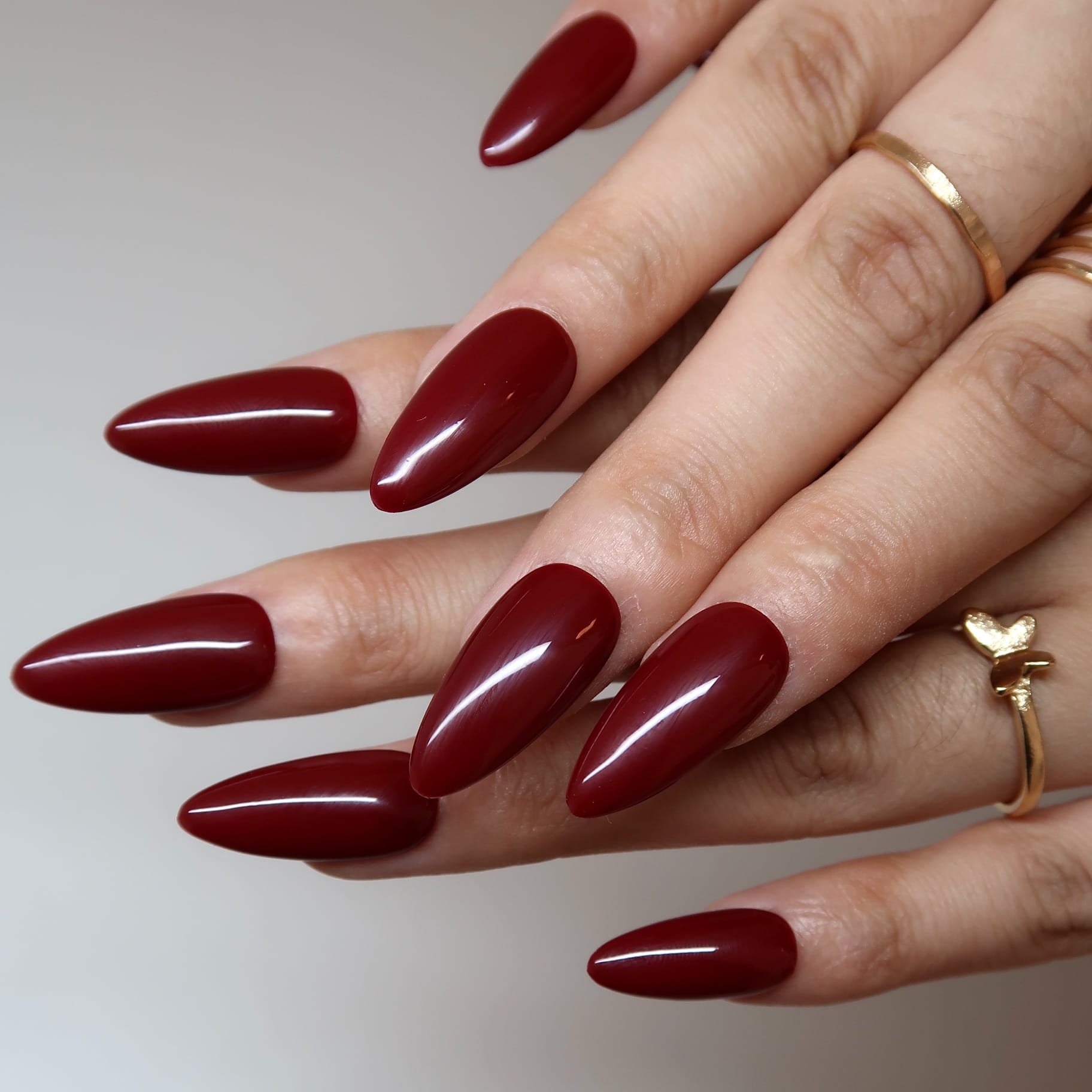 "Deep Cranberry- Ersa Nails  Red
PressOnNails"