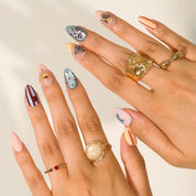 Dopamine - Ersa Nails Yellow Black Pink PressOnNails