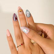 Dopamine - Ersa Nails Yellow Black Pink PressOnNails