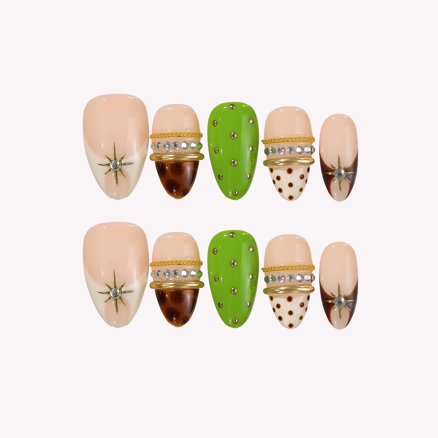 Dressed Up - Ersa Nails Nude Jade PressOnNails
