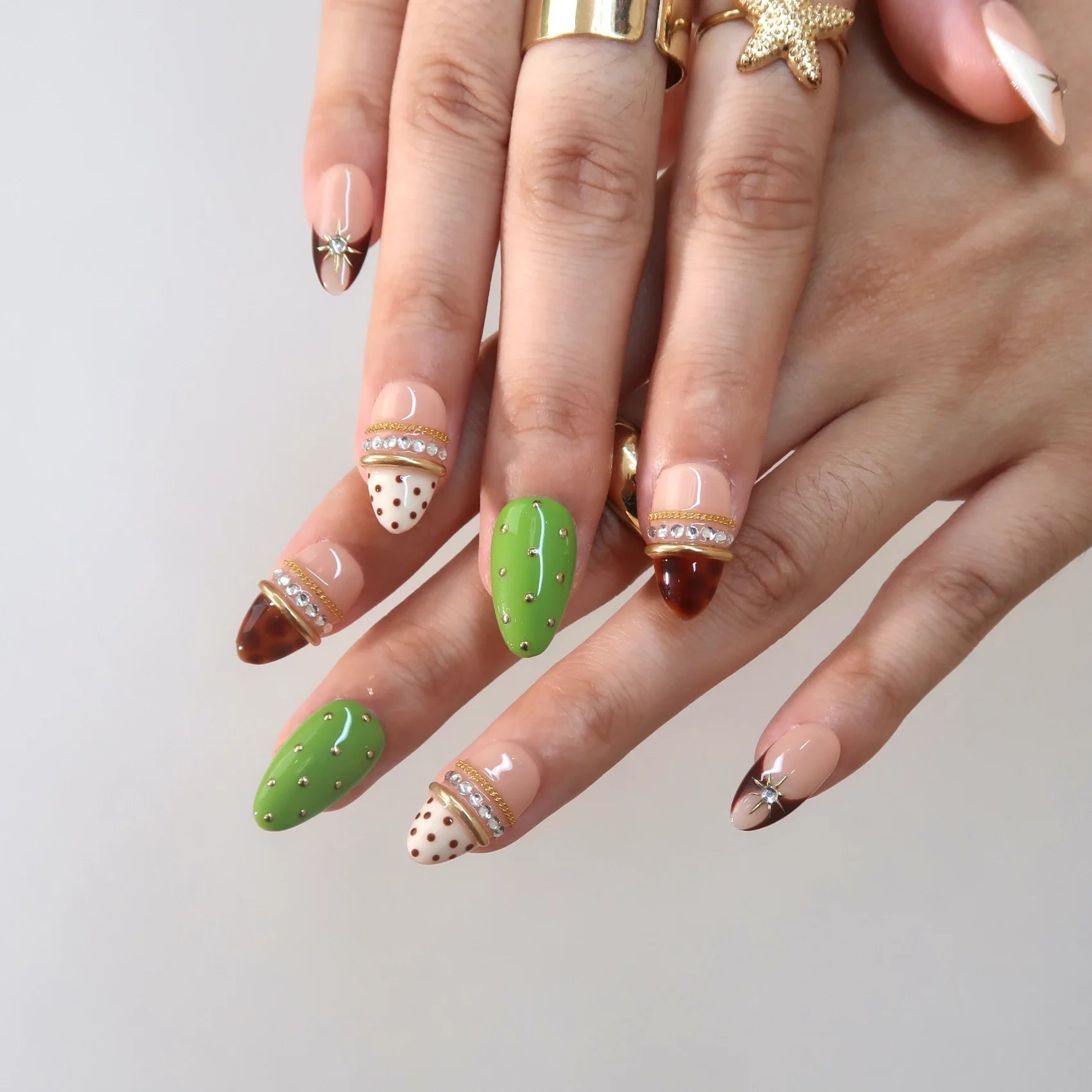 Dressed Up - Ersa Nails Nude Jade PressOnNails