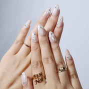 Dressed to the Nines - Ersa Nails Nude White PressOnNails