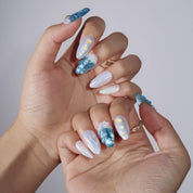 Echoes of Atlantis - Ersa Nails Blue White PressOnNails