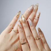 Eldorado - Ersa Nails Gold Nude PressOnNails