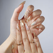 Eldorado - Ersa Nails Gold Nude PressOnNails