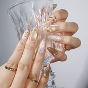 Eldorado - Ersa Nails Gold Nude PressOnNails