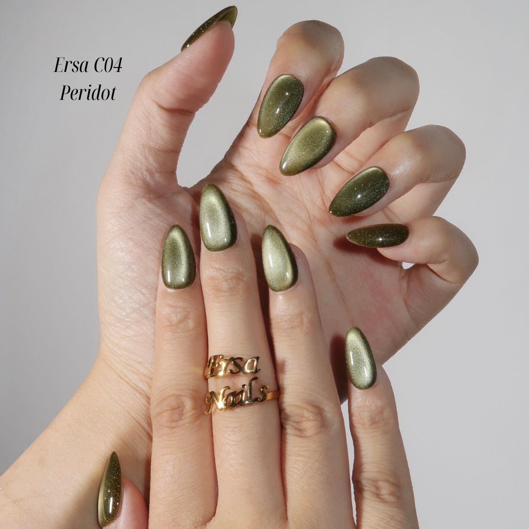 Ersa C04 - Peridot - Ersa Nails Jade  PressOnNails