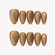 Ersa C05 - Golden Sapphire - Ersa Nails Gold  PressOnNails