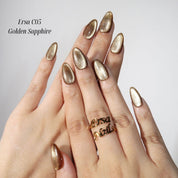 Ersa C05 - Golden Sapphire - Ersa Nails Gold  PressOnNails