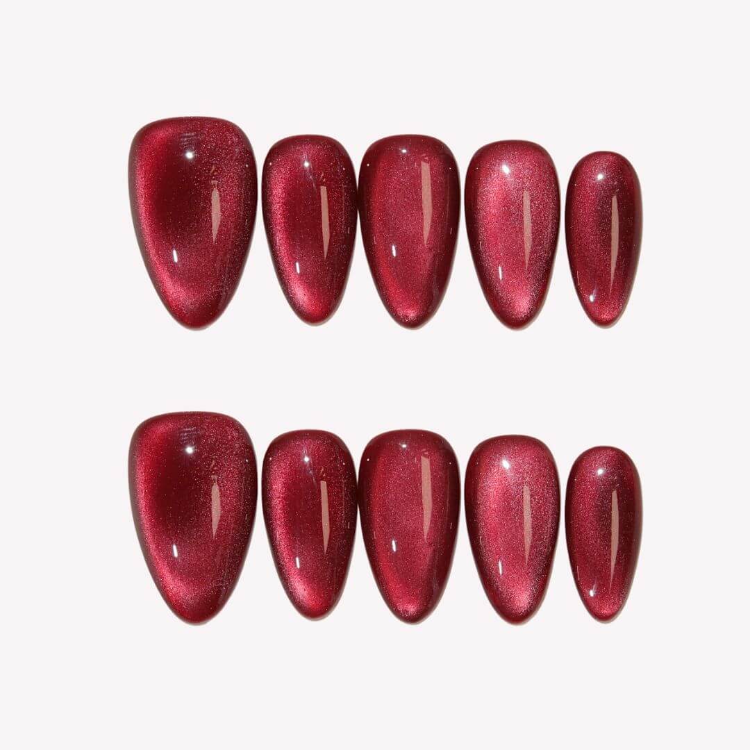 Ersa C06 - Garnet - Ersa Nails Red  PressOnNails