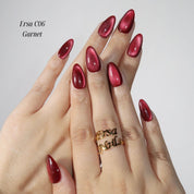 Ersa C06 - Garnet - Ersa Nails Red  PressOnNails