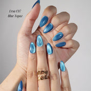 Ersa C07 - Blue Topaz - Ersa Nails Blue  PressOnNails