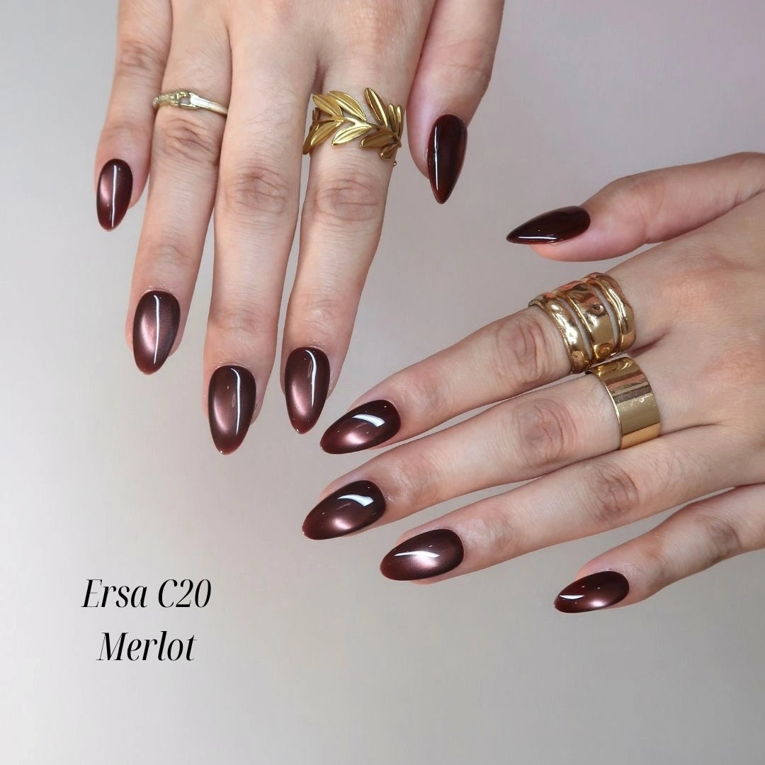 Ersa C20 - Merlot - Ersa Nails Brown PressOnNails