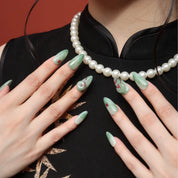 Ethereality- Ersa Nails GREEN PressOnNails