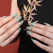 Ethereality- Ersa Nails GREEN PressOnNails
