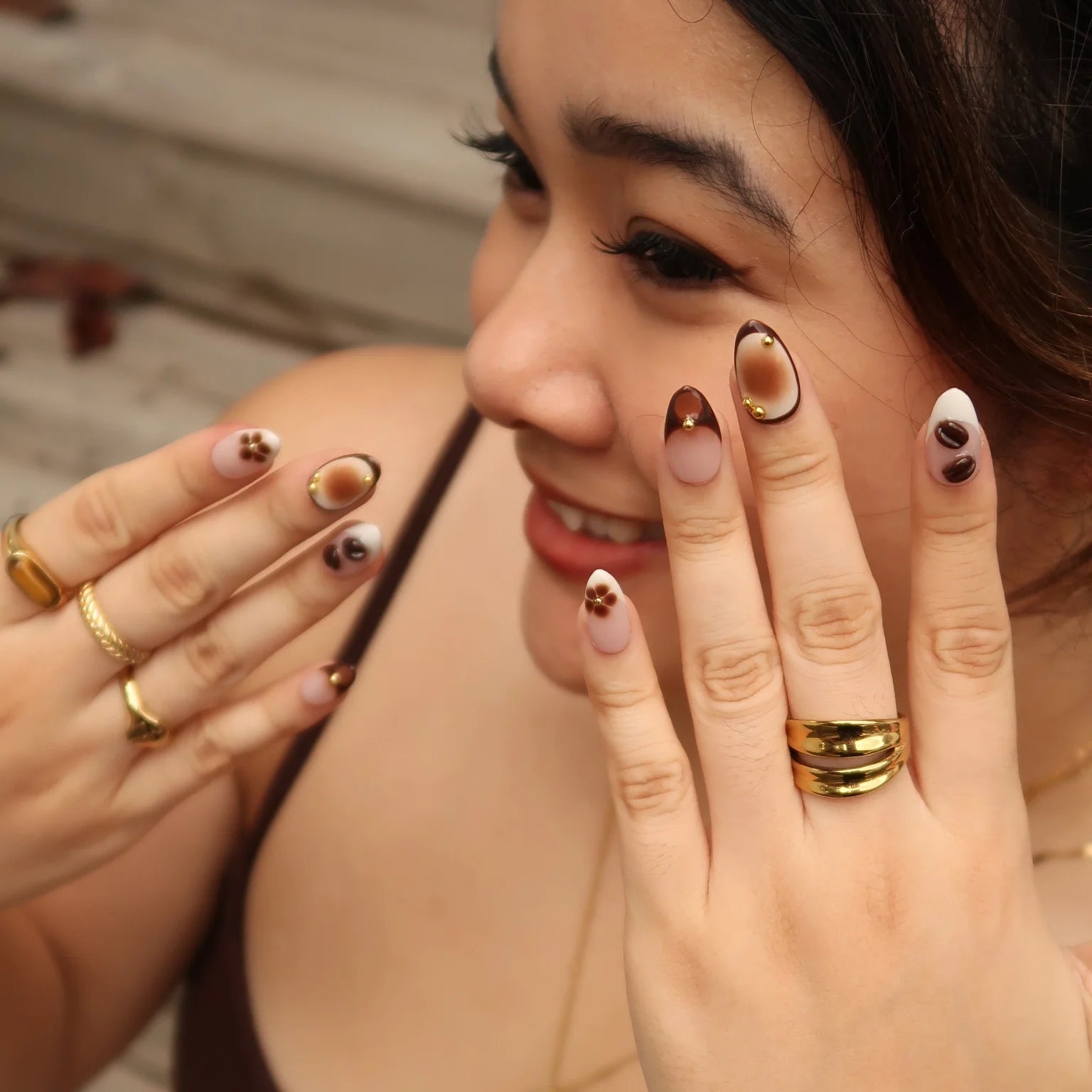 Expresso Martini - Ersa Nails Nude Brown PressOnNails