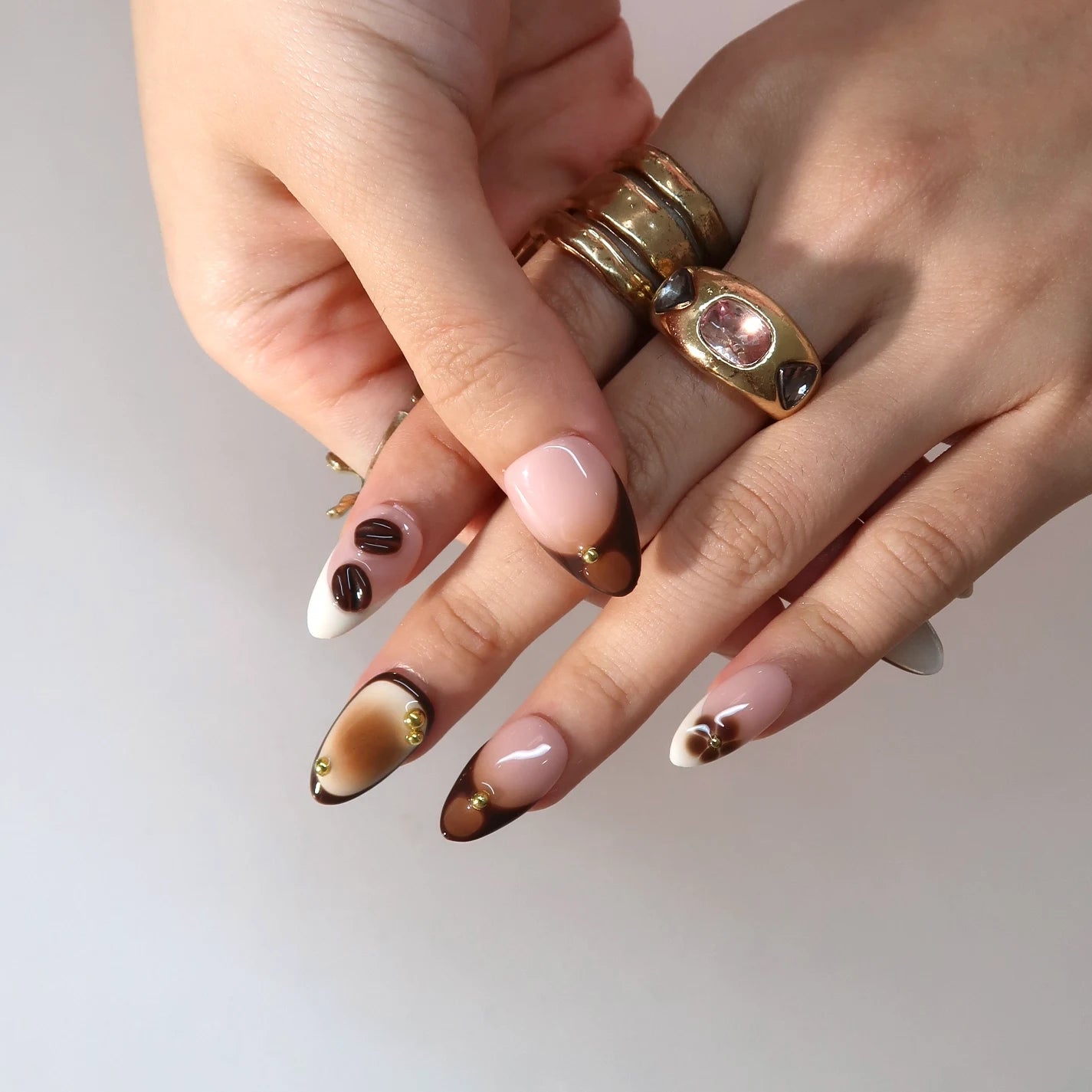 Expresso Martini - Ersa Nails Nude Brown PressOnNails