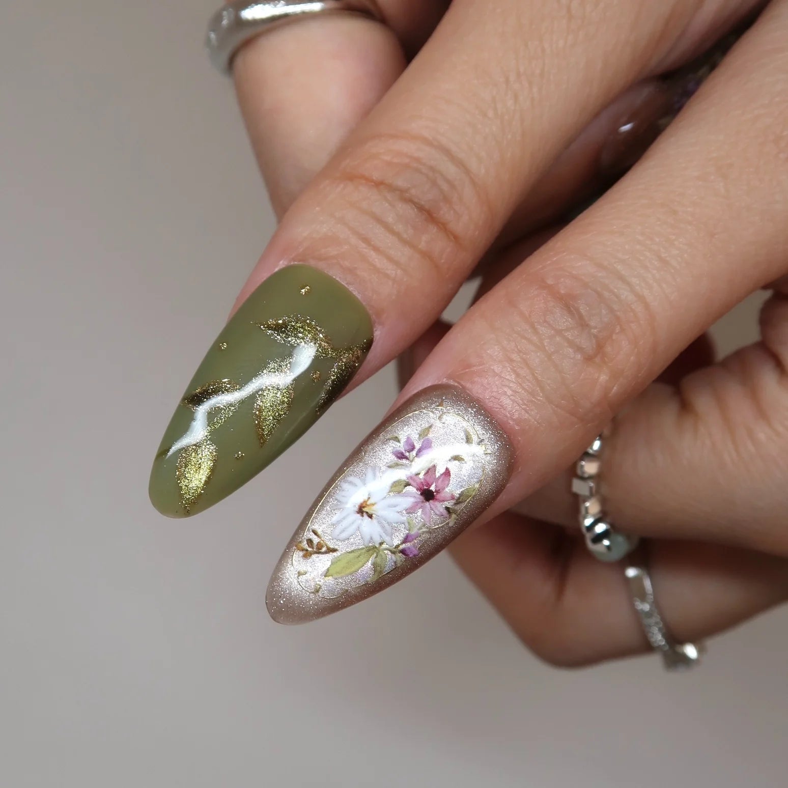 Fairy Garden - Ersa Nails Pink Jade PressOnNails