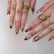 Fall Crush - Ersa Nails Nude Brown PressOnNails