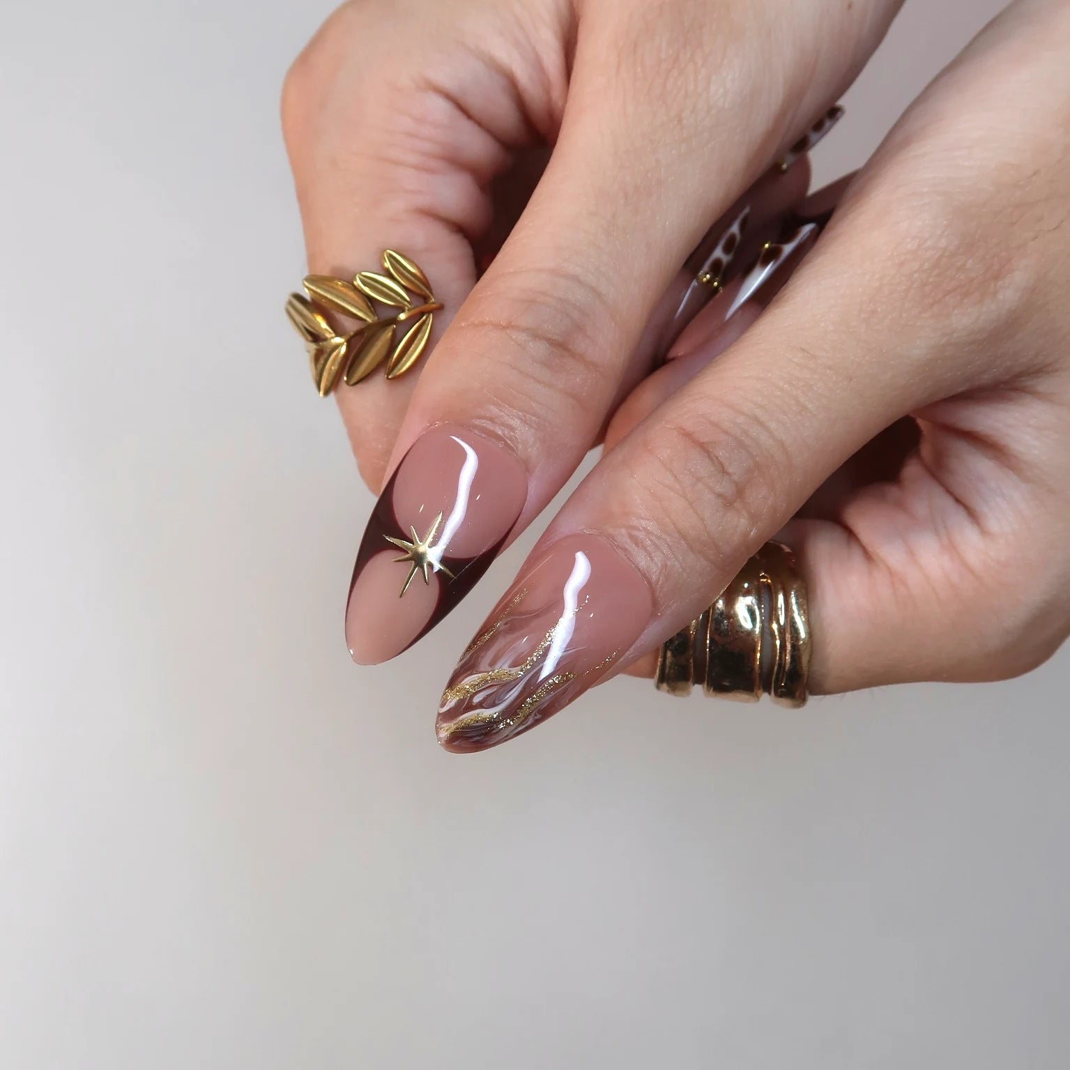 Fall Crush - Ersa Nails Nude Brown PressOnNails