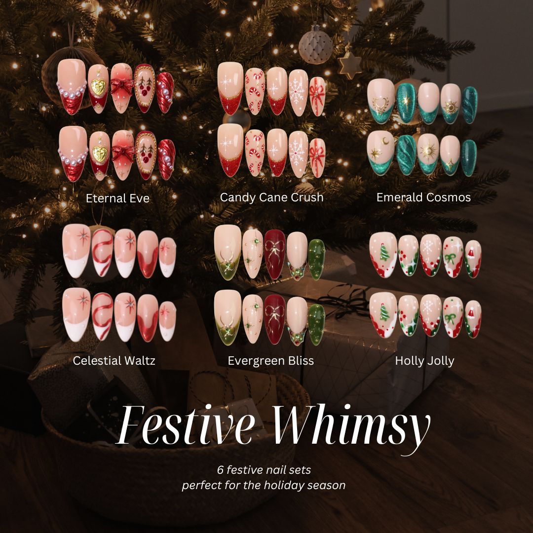 Festive Whimsy - ErsaNails PressOnNails Bundle