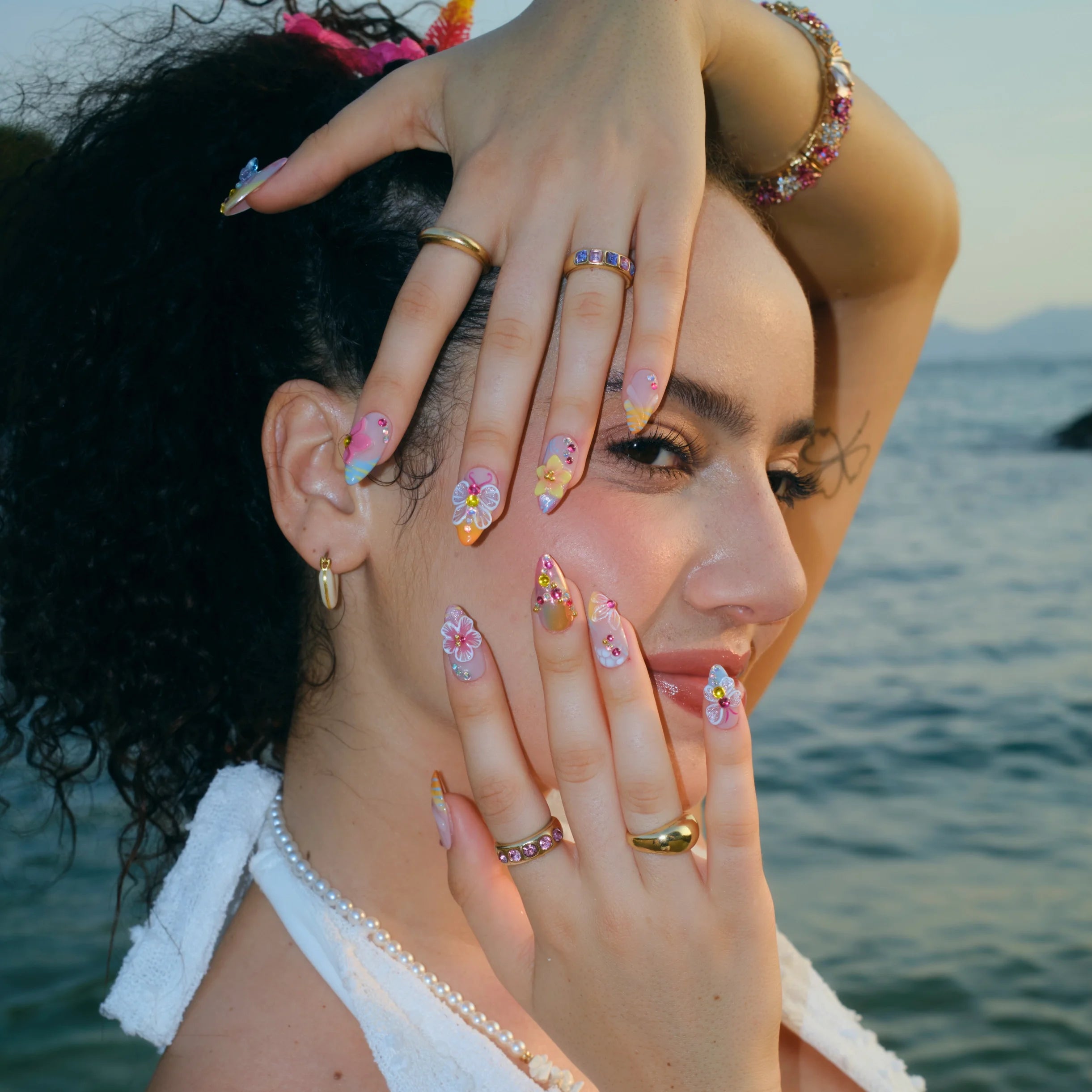 Fever Dream - Ersa Nails Red Yellow Nude PressOnNails