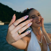 Fever Dream - Ersa Nails Red Yellow Nude PressOnNails