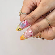 Fever Dream - Ersa Nails Red Yellow Nude PressOnNails