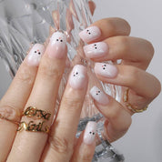 Fluffy Kitty - Ersa Nails Pink White PressOnNails