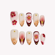 Garden Diary - Ersa Nails Nude Red PressOnNails