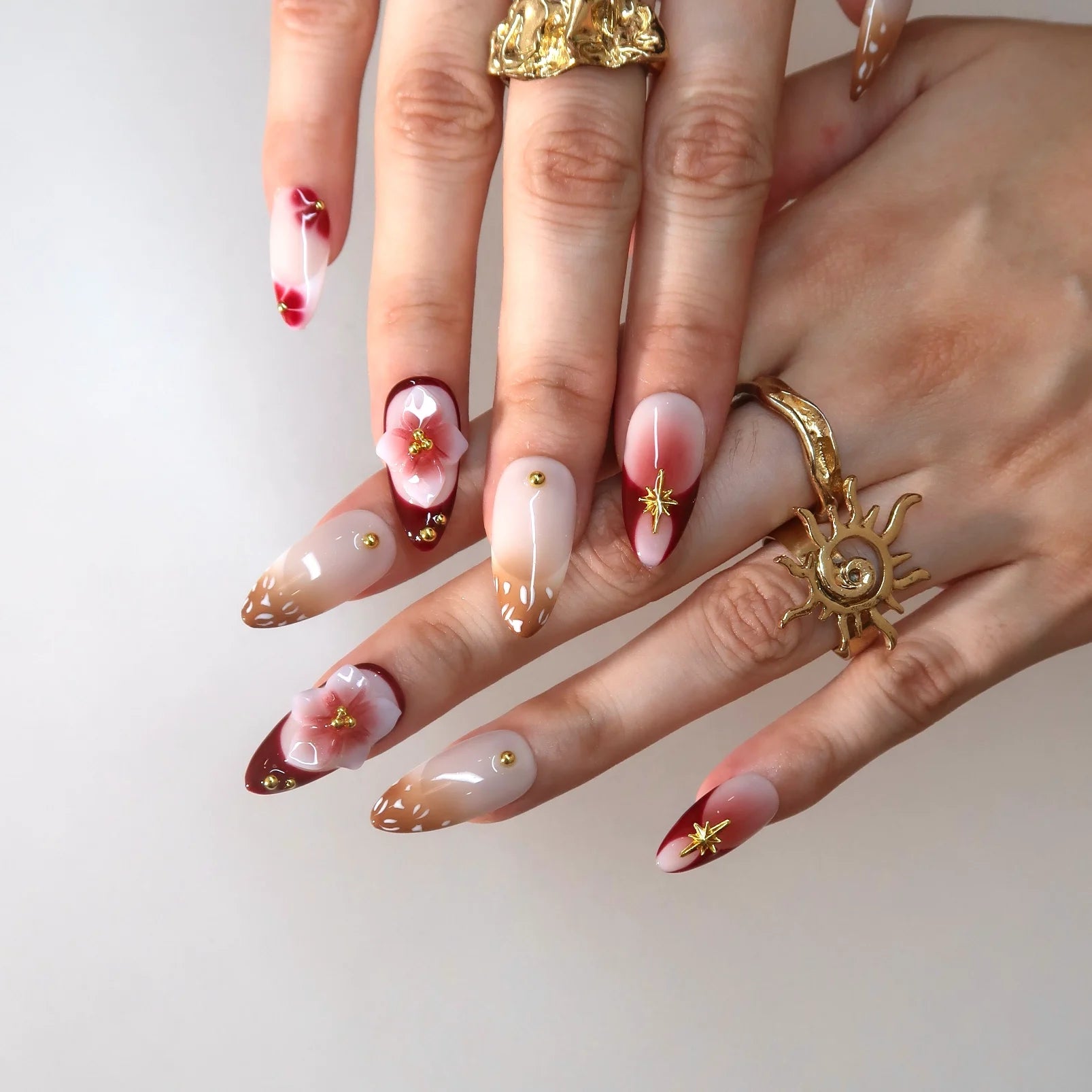 Garden Diary - Ersa Nails Nude Red PressOnNails