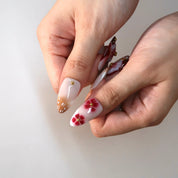 Garden Diary - Ersa Nails Nude Red PressOnNails