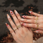 Garden Diary - Ersa Nails Nude Red PressOnNails