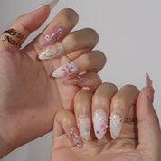 Gilded Garden - Ersa Nails Pink White Gold PressOnNails