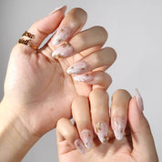 Gilded Mist - Ersa Nails Nude White Gold PressOnNails
