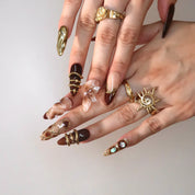 Glow All Out - Ersa Nails Nude Brown PressOnNails