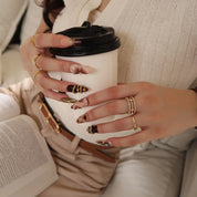 Glow All Out - Ersa Nails Nude Brown PressOnNails