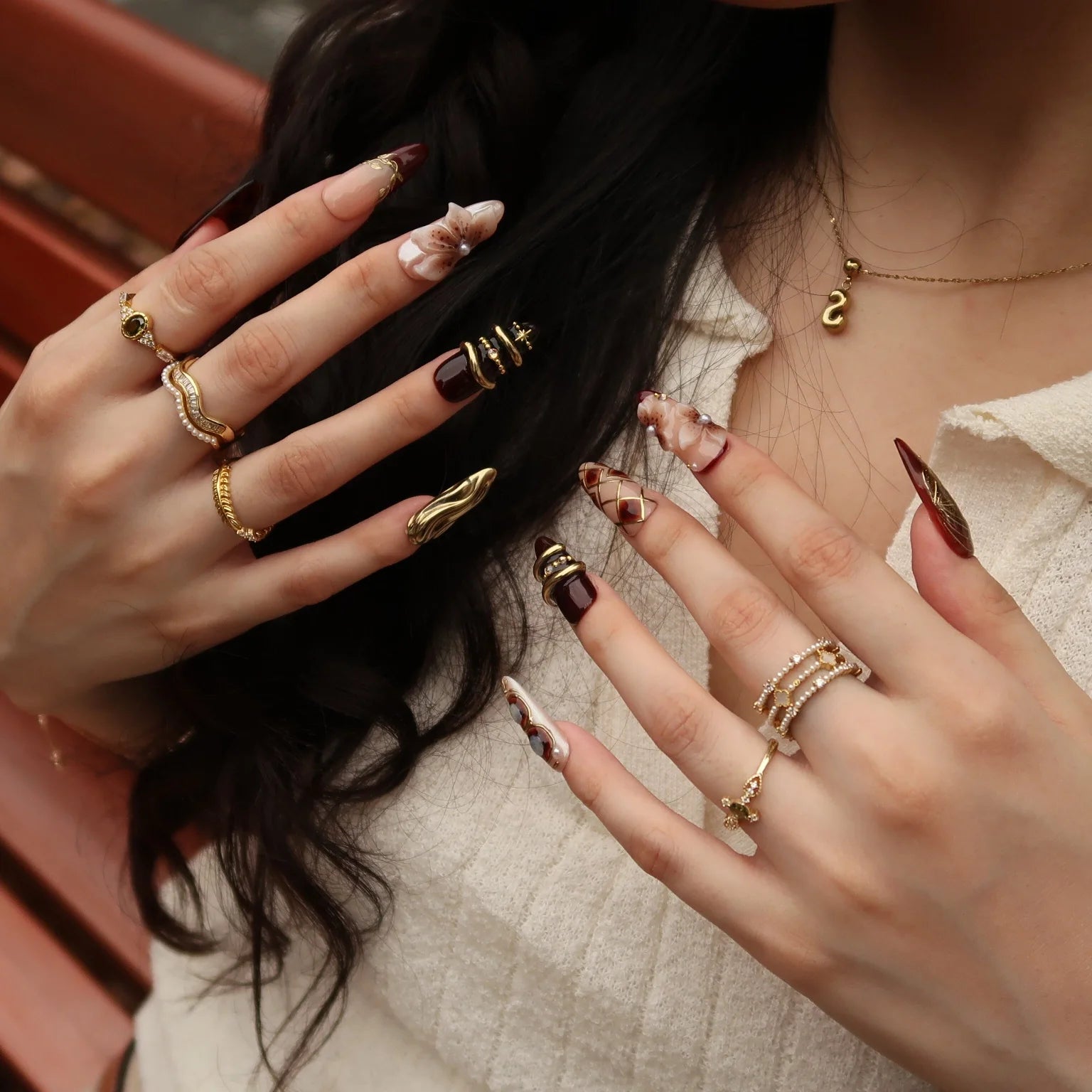 Glow All Out - Ersa Nails Nude Brown PressOnNails