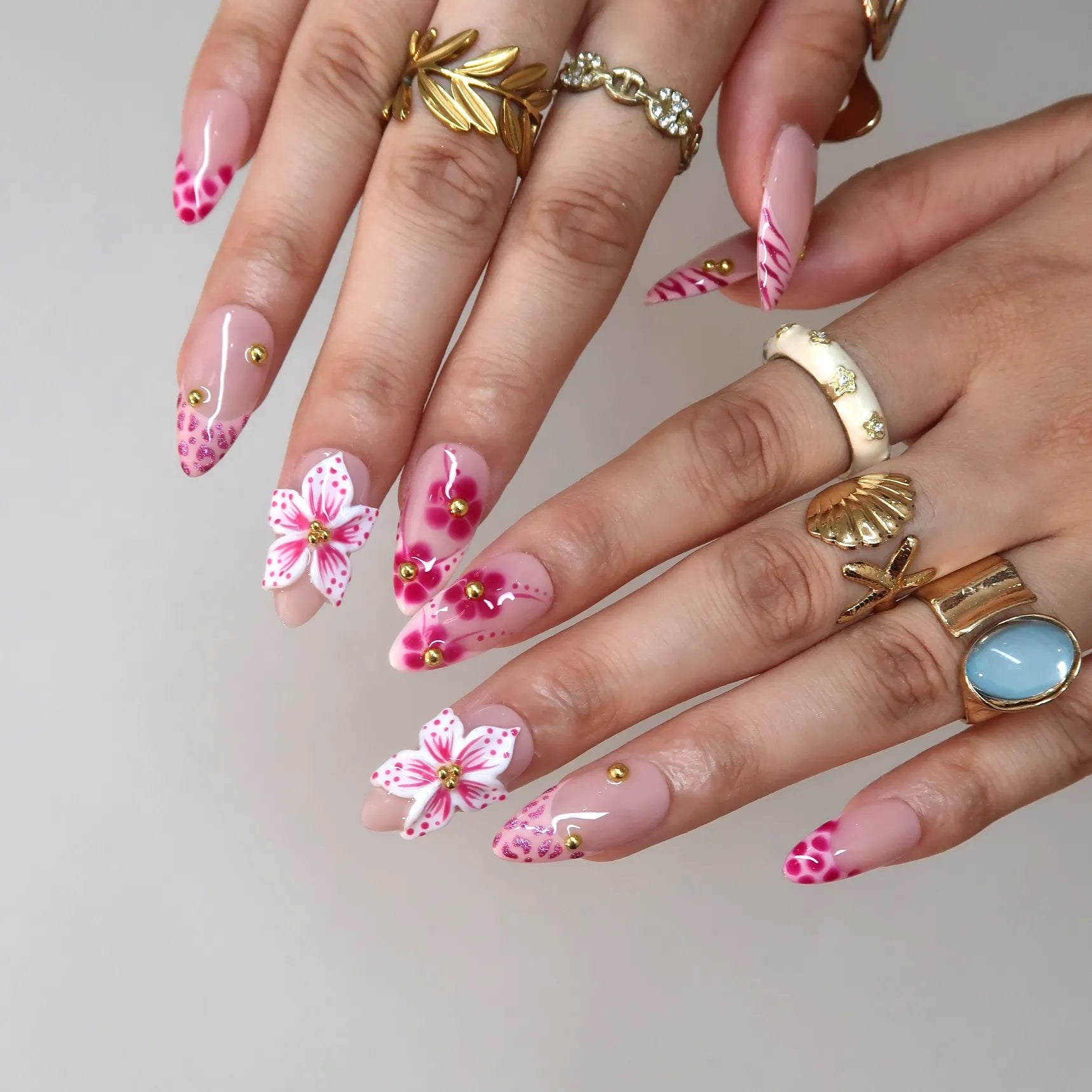 Going Wild - Ersa Nails Pink Nude PressOnNails