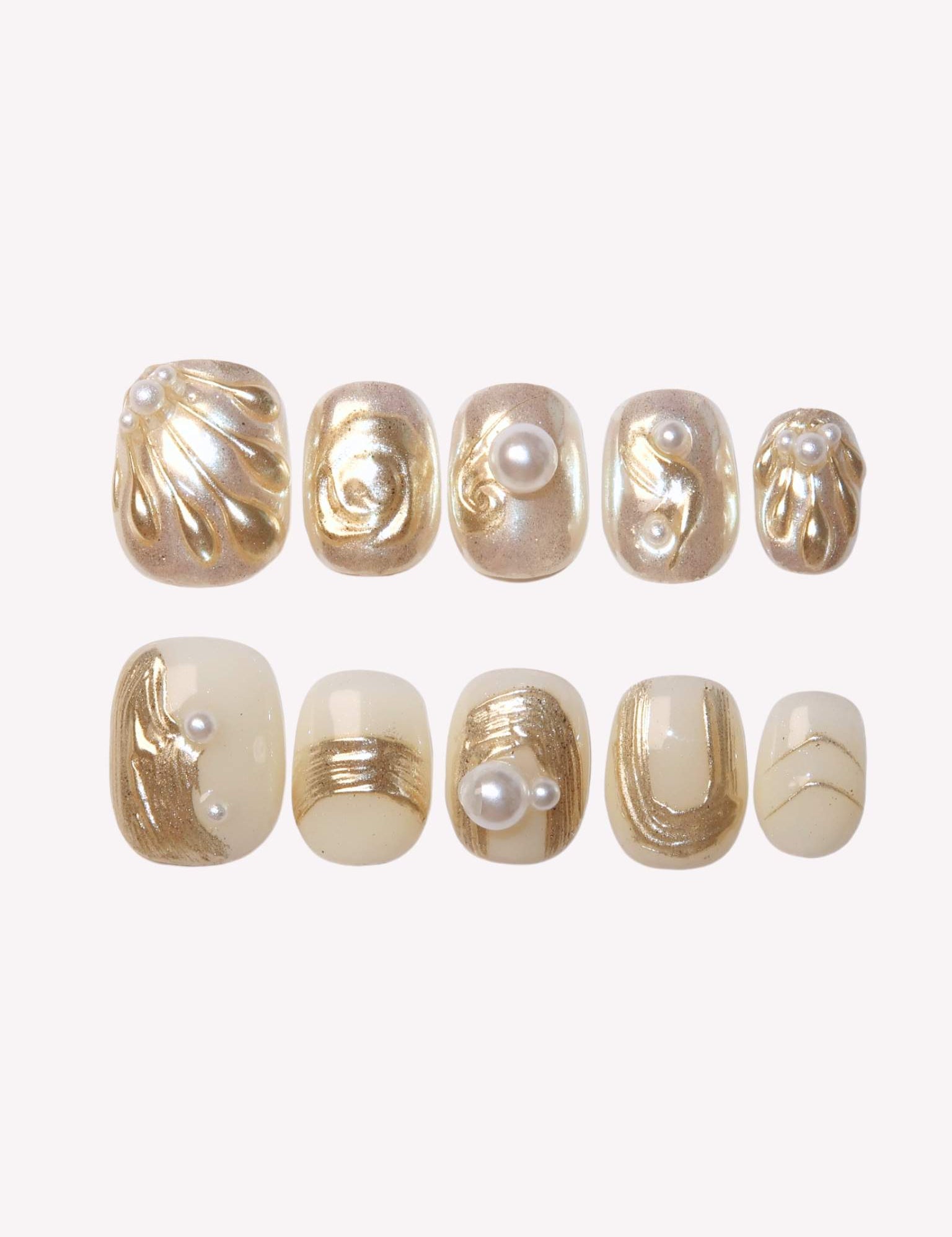 Golden Days - Ersa Nails Gold PressOnNails