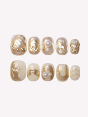 Golden Days - Ersa Nails Gold PressOnNails